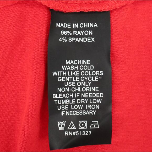 Vince Camuto Dress Womens Medium Red Maxi Stretch Knit Sleeveless Beach Resort - Picture 12 of 12